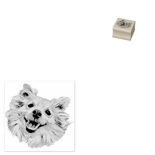 Happy Dog Rubberstempel (Gestempeld)