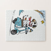 Happy Dog Scooter Adventure Puzzel Legpuzzel (Horizontaal)