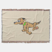 Happy Dog Throw Blanket Deken (Voorkant)