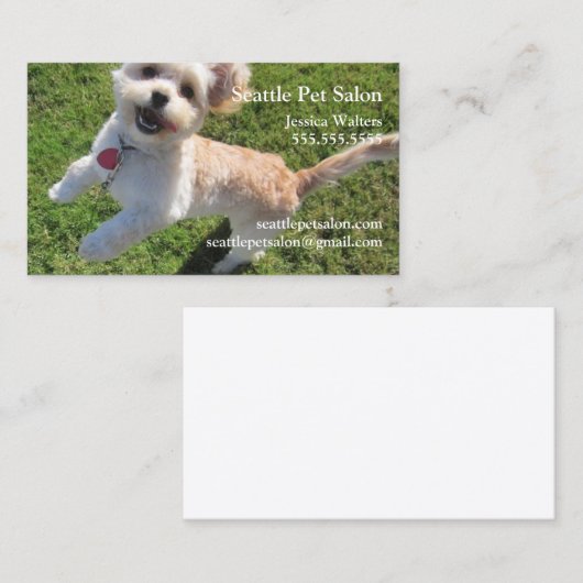 Happy Dog Visitekaartje (Voorkant / Achterkant)