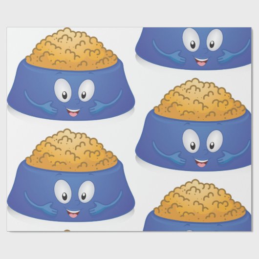 Happy Dog-voedsel Cadeaupapier (Vlak)