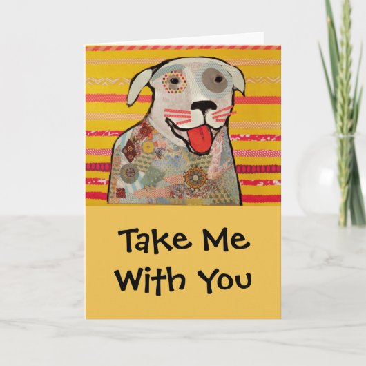 Happy Dog Wenskaart Kaart (Voorkant)