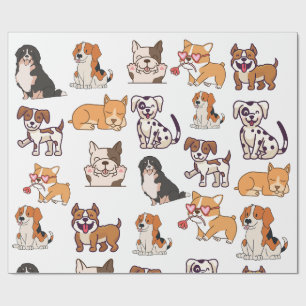 Happy Dogs Cadeaupapier