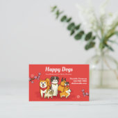 Happy Dogs Dog-Visitekaartjes Visitekaartje (Staand voorkant)