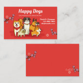 Happy Dogs Dog-Visitekaartjes Visitekaartje (Voorkant / Achterkant)