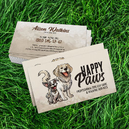 Happy Dogs Illustratie Visitekaartje