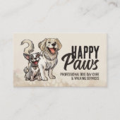 Happy Dogs Illustratie Visitekaartje (Voorkant)