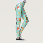Happy Dogs-kerstpatroon Leggings (Rechts)