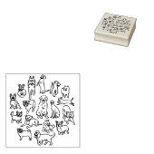 Happy Dogs Rubberstempel (Gestempeld)