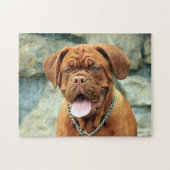 Happy Dogue de Bordeaux Legpuzzel (Horizontaal)
