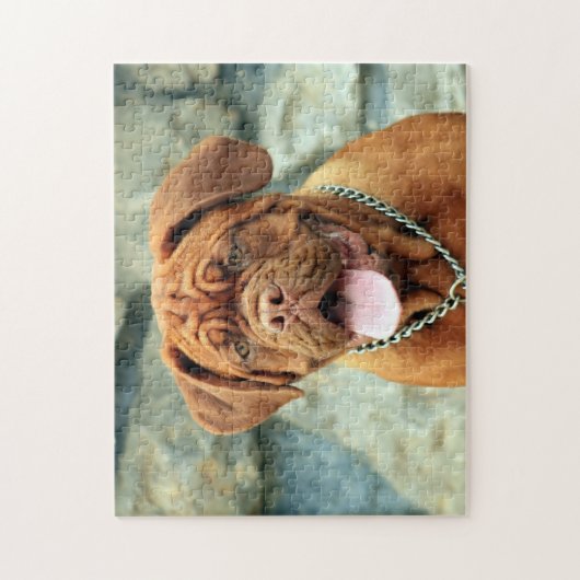 Happy Dogue de Bordeaux Legpuzzel (Verticaal)