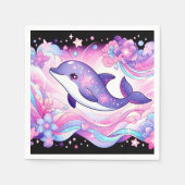 Happy Dolphin Baby shower Servet (Voorkant)