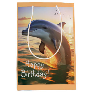 Happy Dolphin Birthday Medium Cadeauzakje