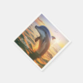 Happy Dolphin Birthday Servet (Hoek)