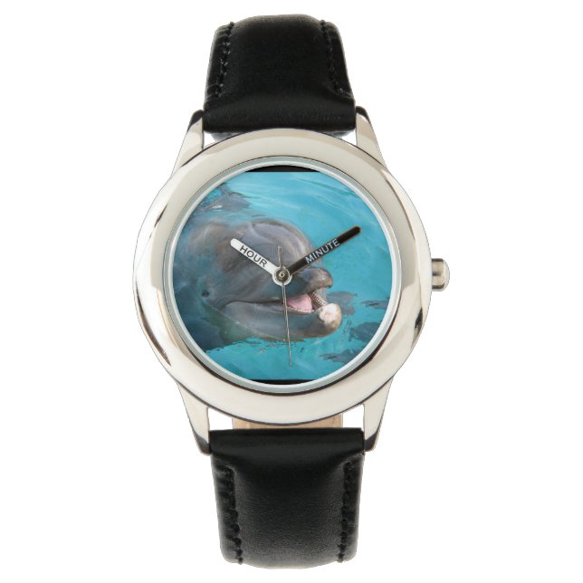 Happy Dolphin Horloge (Voorkant)