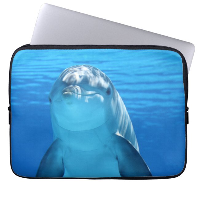 Happy Dolphin Laptop Sleeve (Voorkant)