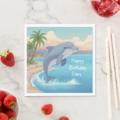 Happy Dolphin Napkins Servet (Insitu)