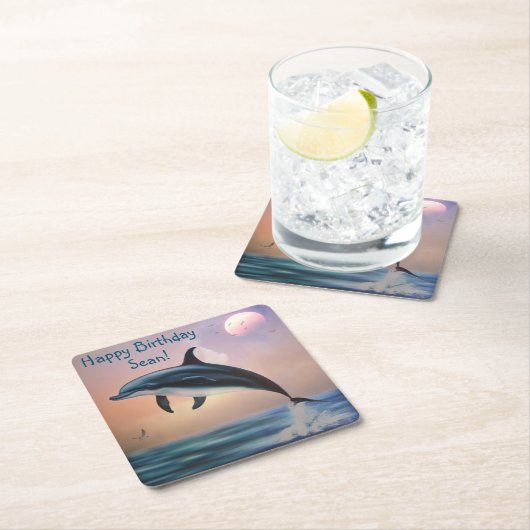 Happy Dolphin Onderzetters (Insitu)