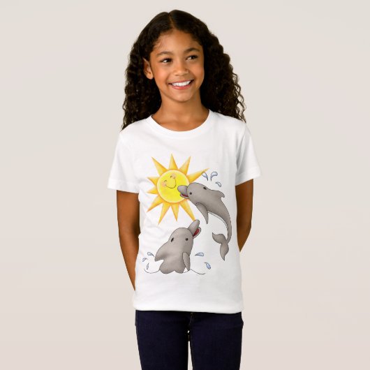 Happy Dolphin - SRF T-shirt (Voorkant volledig)