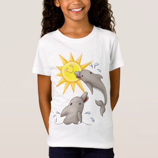 Happy Dolphin - SRF T-shirt (Voorkant)