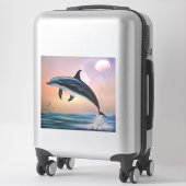 Happy Dolphin Sticker (Koffer)