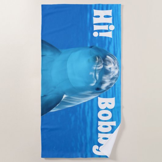 Happy Dolphin Strandlaken (Voorkant)