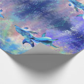 Happy Dolphin Wrapping Paper Cadeaupapier (Hoek)