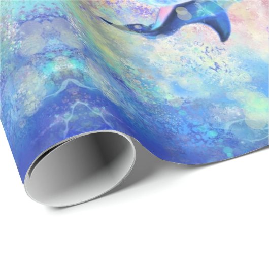 Happy Dolphin Wrapping Paper Cadeaupapier (Rol Hoek)
