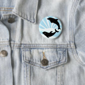 Happy Dolphins en Sunshine Button (In situ)