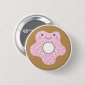 Happy Donut Button (Voorkant /achterkant)