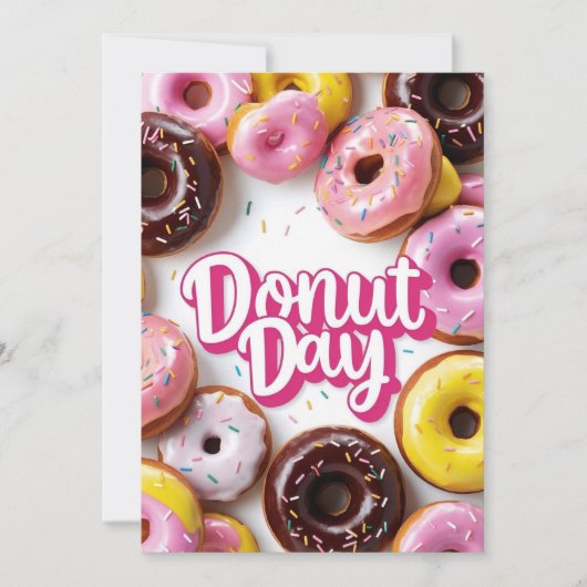 Happy Donut Day Kaart (Voorkant)