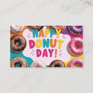 Happy Donut Day Visitekaartje