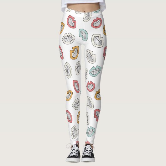 Happy Doodle Laugh Leggings (Voorkant)