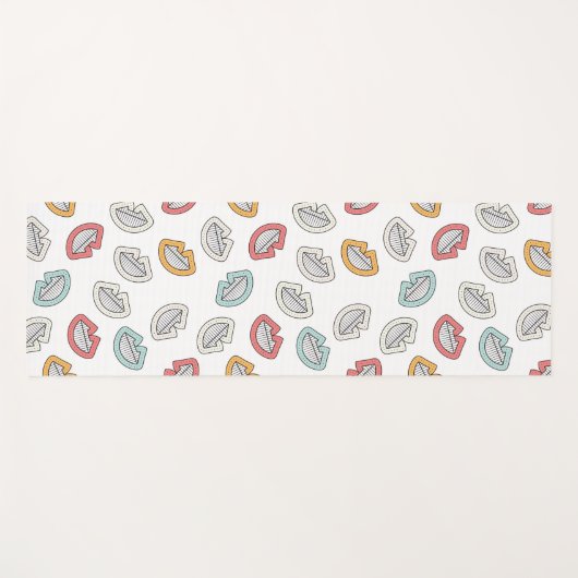 Happy Doodle Laugh Yogamat (Voorkant (horizontaal))