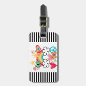 Happy Doodles Bagagelabel (Voorkant verticaal)