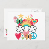 Happy Doodles Briefkaart (Voorkant / Achterkant)