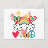 Happy Doodles Briefkaart (Voorkant)