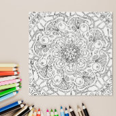 Happy Doodles: herfst kleurplaat Poster