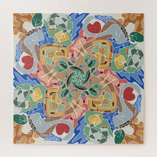 Happy Doodles: Over de hele wereld Legpuzzel (Verticaal)