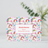 Happy Doodles Playdate Invitation Kaart (Staand voorkant)
