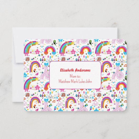 Happy Doodles Playdate Invitation Kaart (Voorkant)