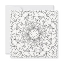Happy Doodles: Vrolijke kleurplaat Platte Kaart