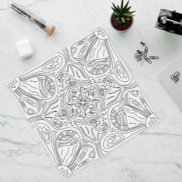 Happy Doodles: Zonnige dag kleurplaat voor kindere Poster