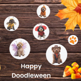 Happy Doodleween Tafel Confetti