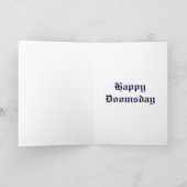 happy Doomsday card the end apocalypse armageddon Kaart (Binnen)