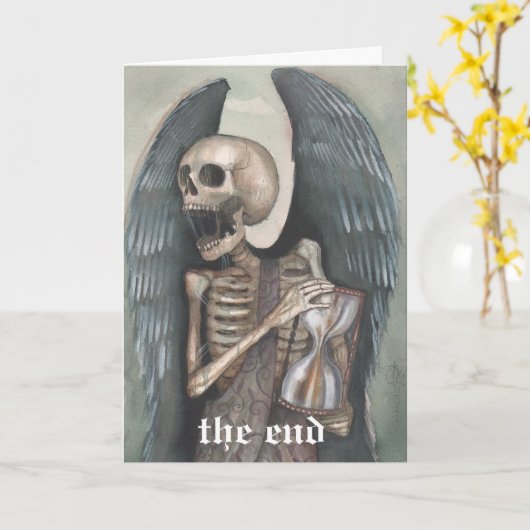 happy Doomsday card the end apocalypse armageddon Kaart (Gele Bloem)