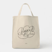 HAPPY door keuze - Vette wolken Tote Bag (Achterkant)