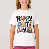 Happy Dot Day 15 september Creatief Kinder T-shirt (Voorkant)