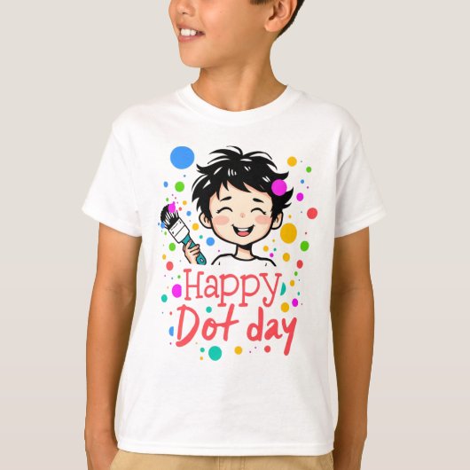 Happy Dot Day - Back to School Teacher T-shirt (Voorkant)