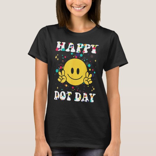 Happy Dot Day Kinder Mannen Polka Dots Kinder jong T-shirt (Voorkant)